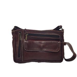Genuine Leather Crossbody bag. Handcrafted. Wine color. Handmade. Trip Bag